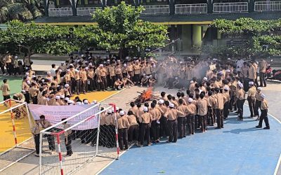 Tingkatkan Kesiapsiagaan Bencana,  Ponpes Al Hasanah Gelar Simulasi Gempa dan Kebakaran